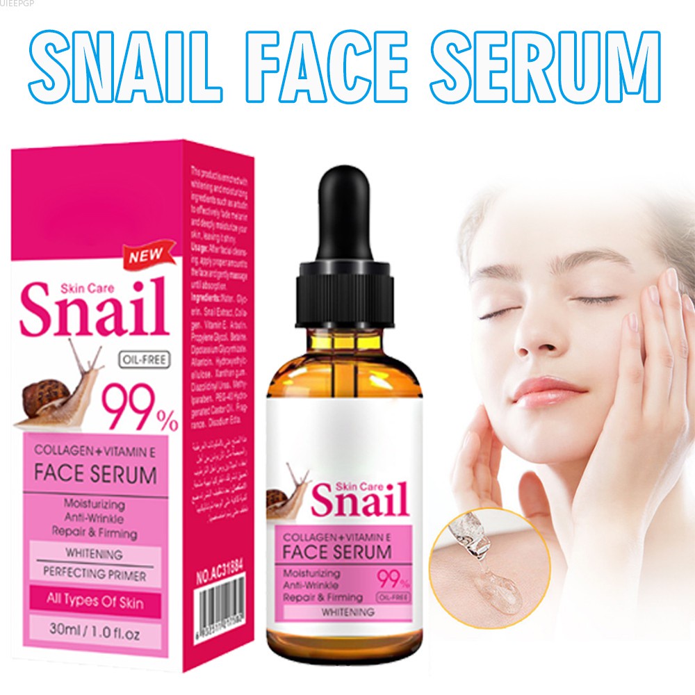UIEEPGP Snail Face Serum 99 Vitamin E Collagen Moisturizing Skin