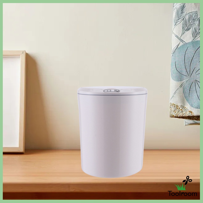 Toolroom 3/5L Sensor Trash Can, Plastic Small Waste Bin for Bathroom, Bedroom, Home, Office