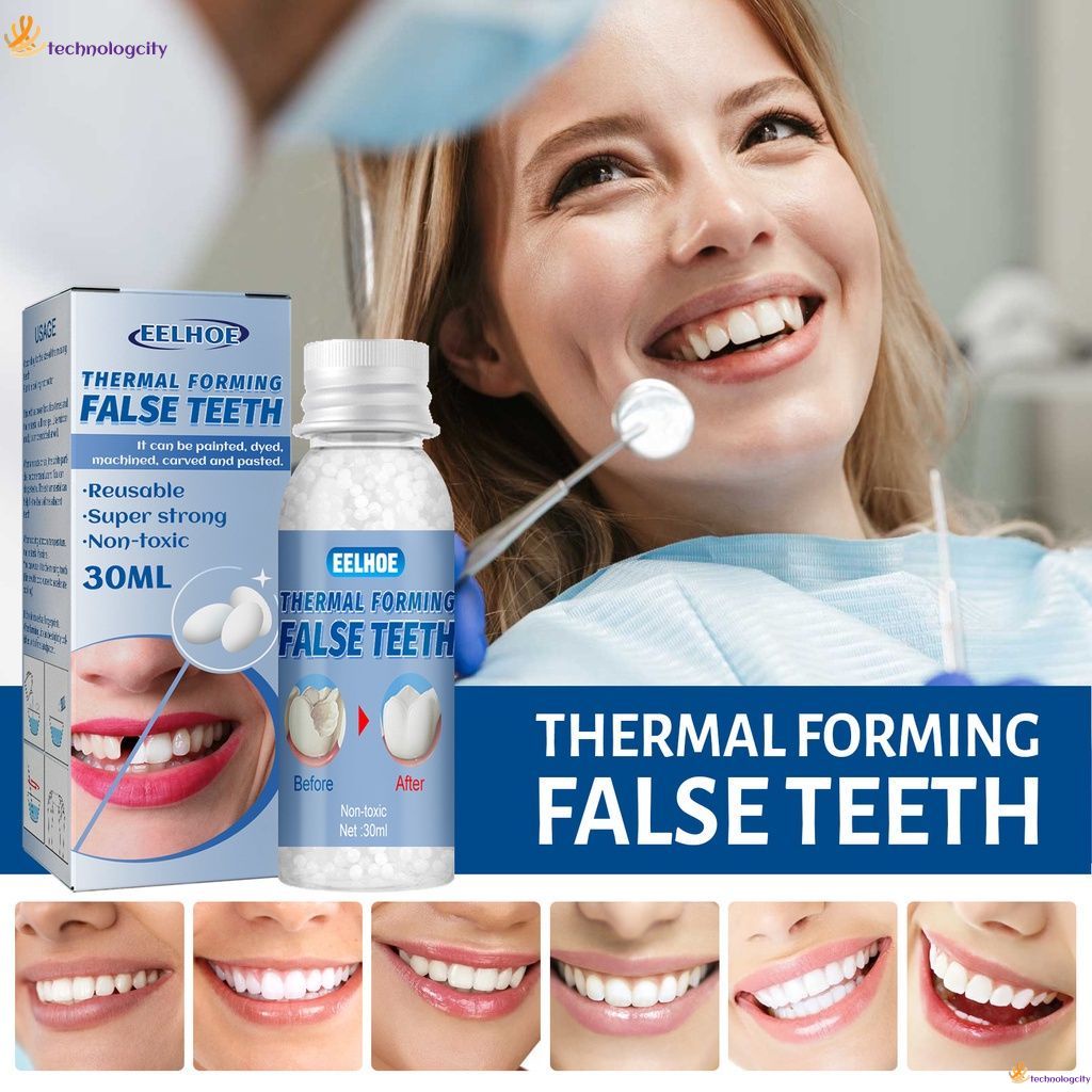 READY Fake Teeth veneers moldable Tooth Filling Material Denture Solid