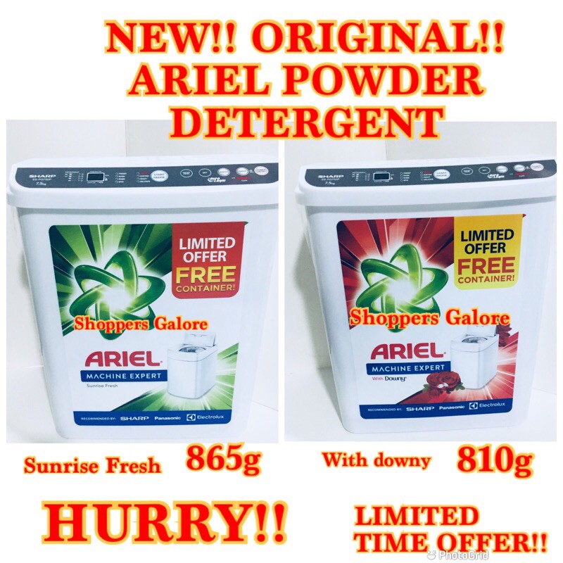 ORIGINAL ARIEL DETERGENT POWDER WITH FREE CONTAINER Shopee Philippines