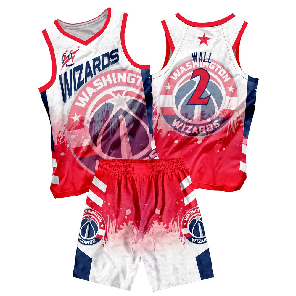 Washington Wizards Trendy Basketball Jersey Design 2023 Team Jersey Terno Free Customized Name
