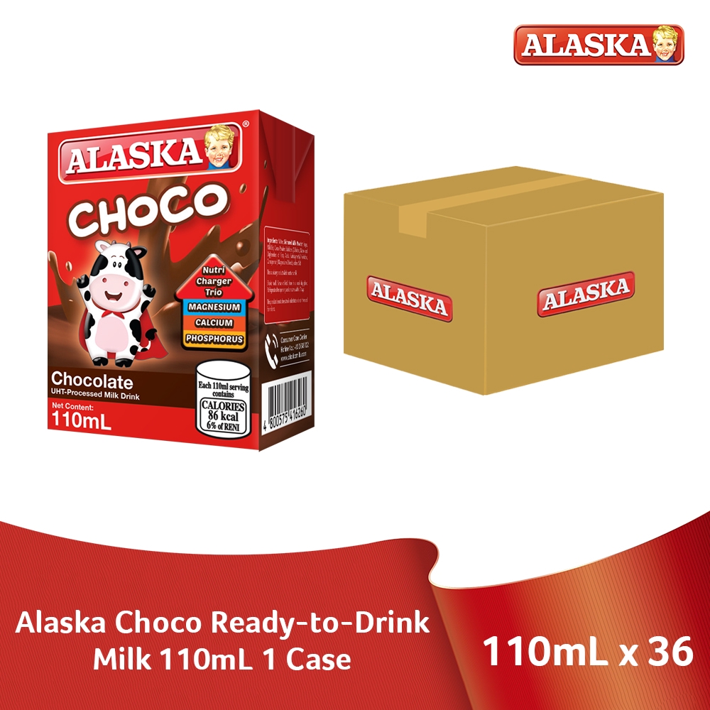 Alaska Choco Milk Drink 110ml Set of 36 (1 case) Shopee Philippines