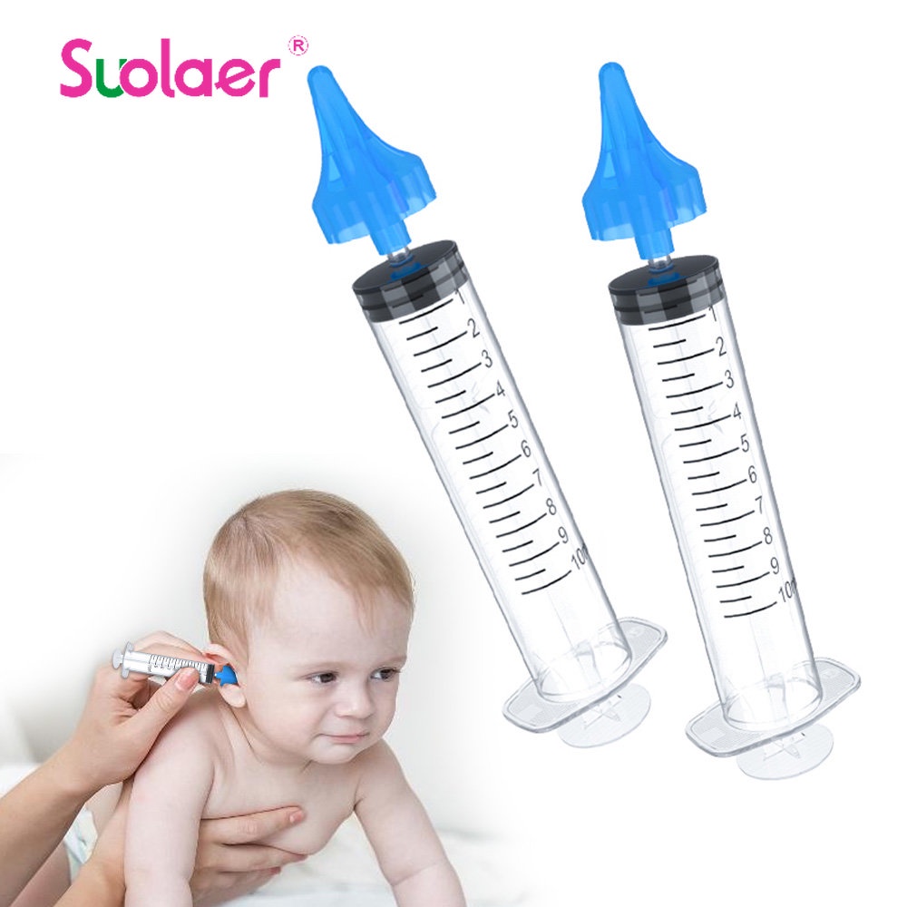 Suolaer Ear Syringe Irrigation Kit Ear Wax Removal Tool Ear Wax Cleaner