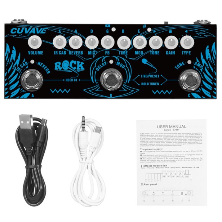 CUVAVE CUBE BABY Portable Multifunctional Electric Guitar Combined