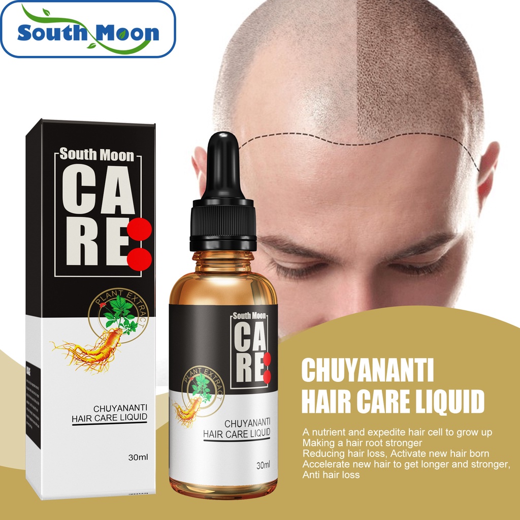 READY STOCK South Moon Fast Hair Growth Serum Essential Oil Liquid 30ml Ginger Germinal Oil anti