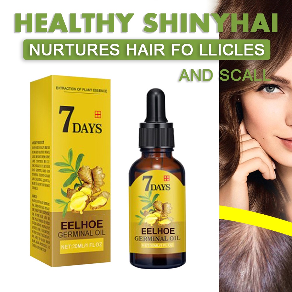 9wec10/15/20/40ml Ginger Hair Loss Treatment Fast Hair Regrowth