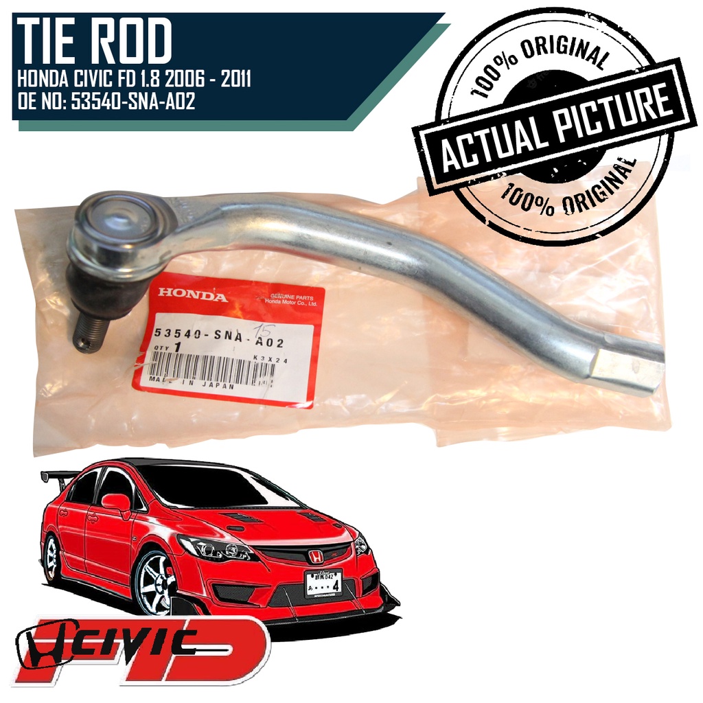 Tie Rod Honda Civic FD 1.8 Generation 8 (1 Pair) Shopee Philippines