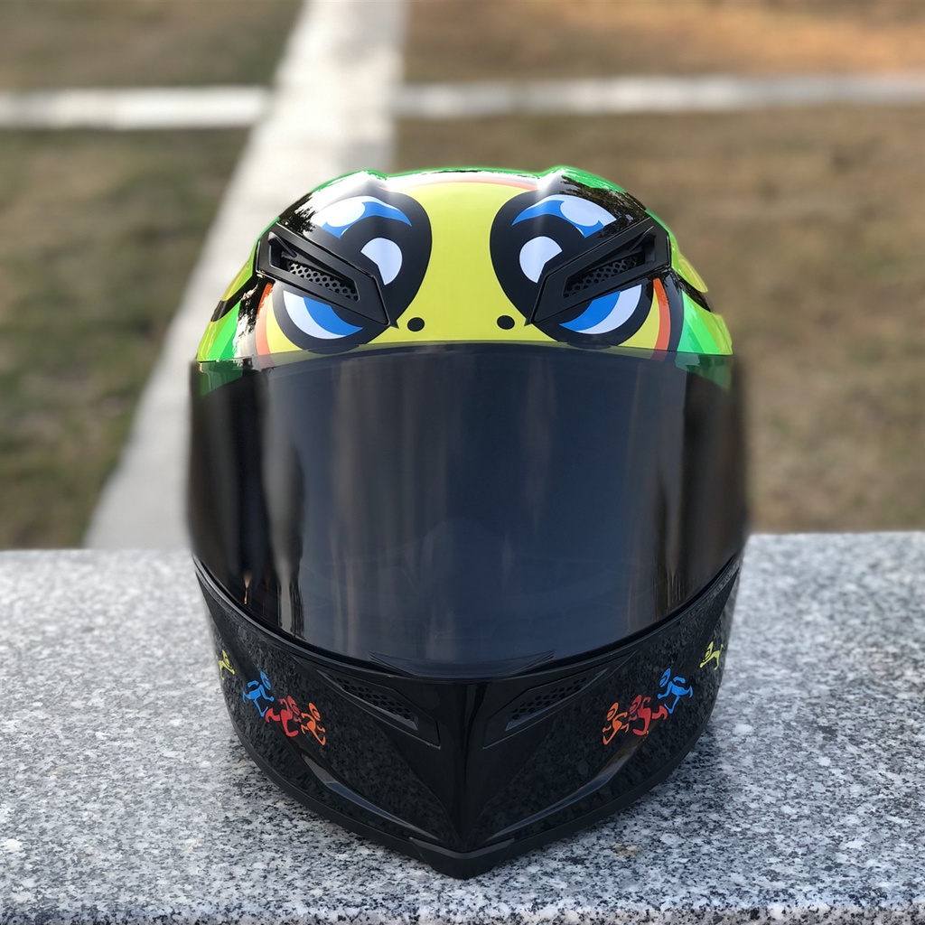 NITRINOS Motorcycle Full Face Helmet NITRINOS Little Turtle Model PISTA