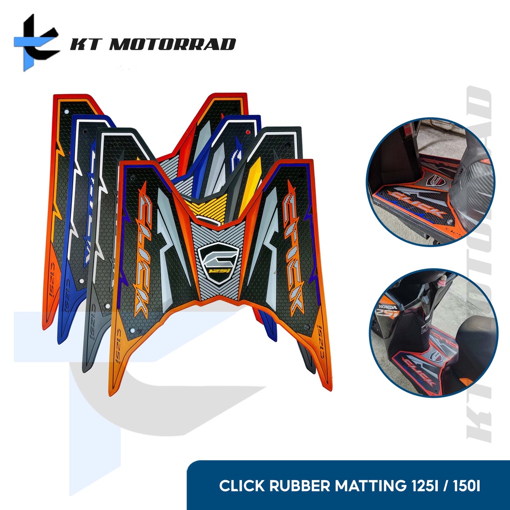 【Philippine cod】 KT Honda Click Rubber Matting Footboard Matting With