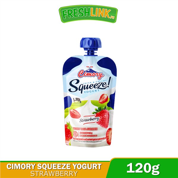 Cimory Strawberry Flavored Yogurt Pouch (Squeeze) 120g Shopee Philippines