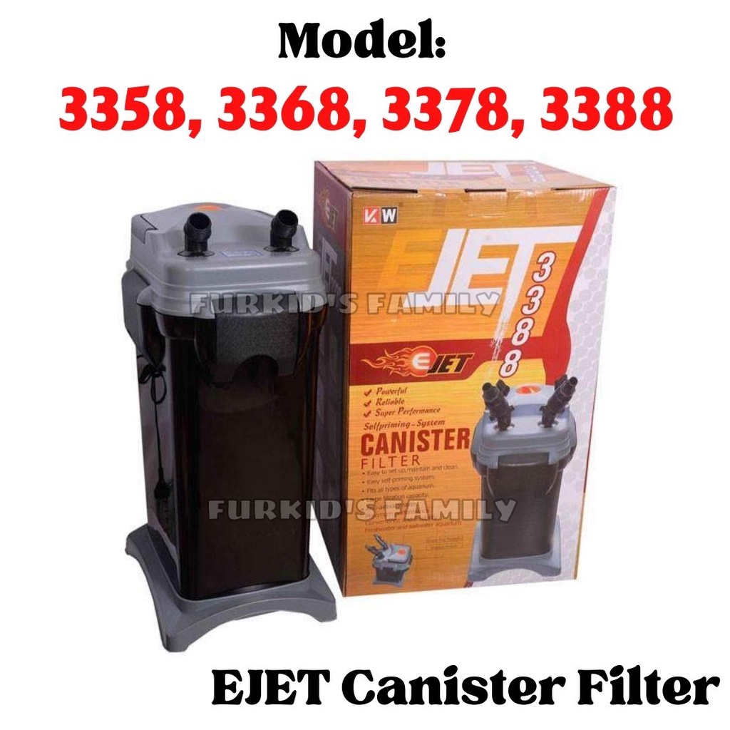 ♨EJET Canister Filter Model 3358 / 3368 / 3378 / 3388 (Aquarium External Filter) Shopee