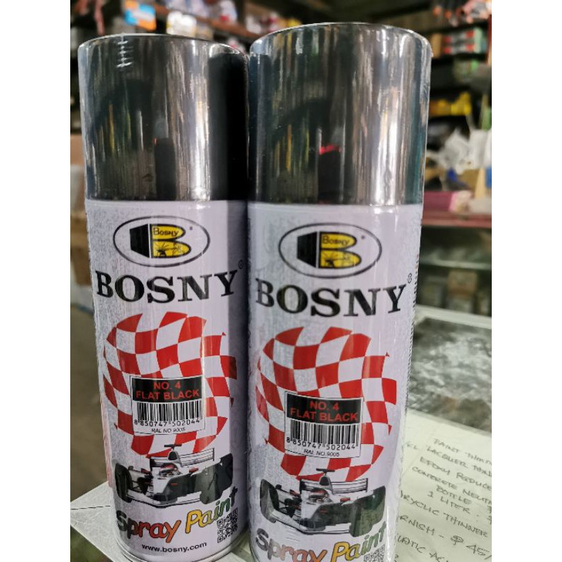 Bosny Flat Black Spray Paint Shopee Philippines