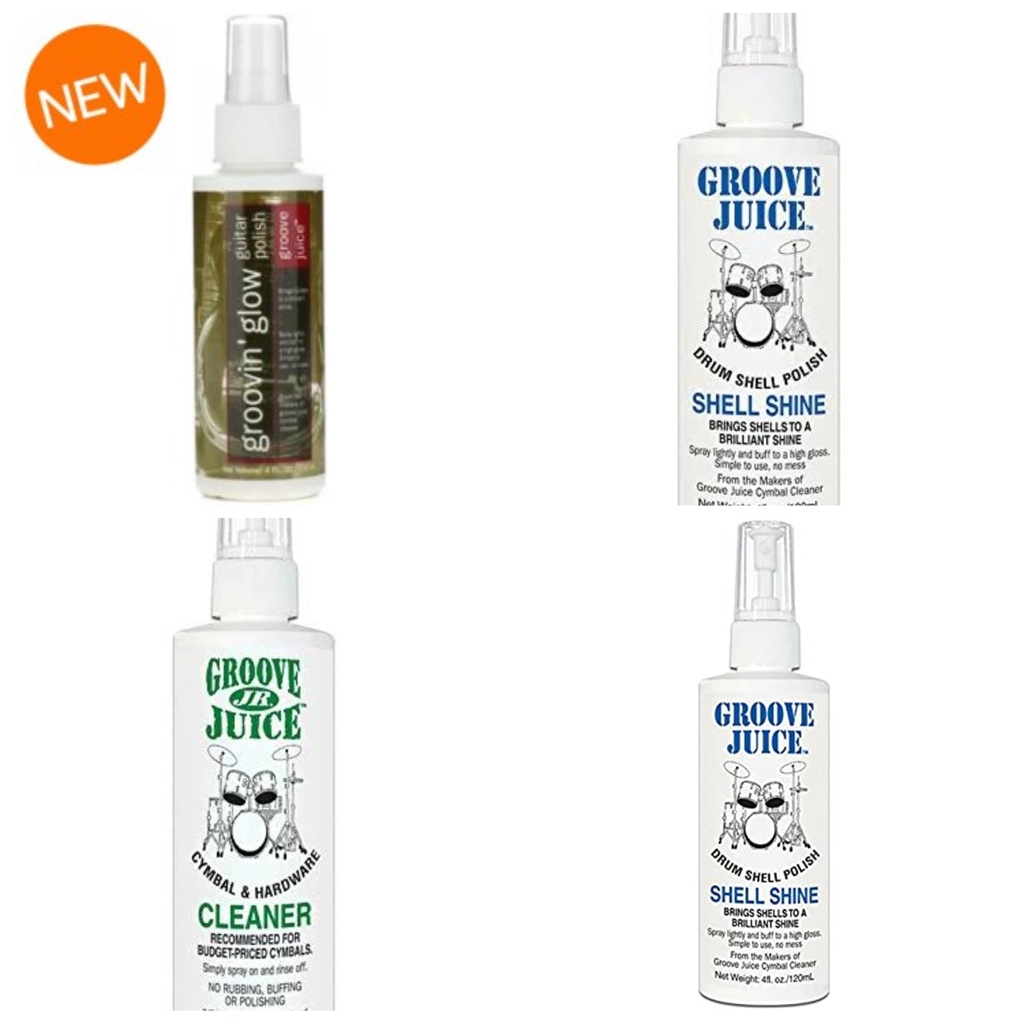 Groove Juice Percussion Cleaning Cymbal Cleaner Drum Set Cleaner Guitar