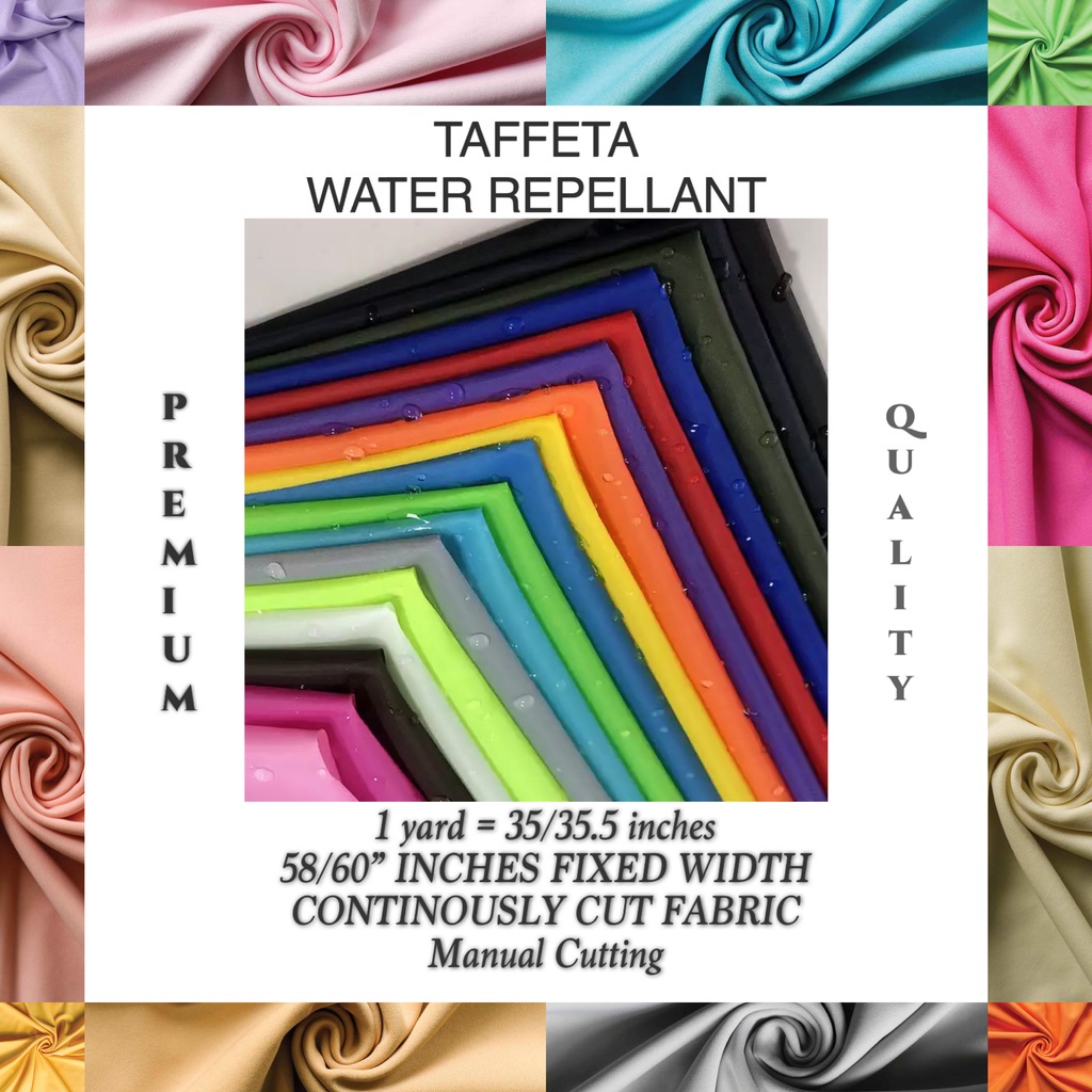 TAFFETA REGULAR WATER RESISTANT NOT WATERPROOF WITHOUT SILVERBACK