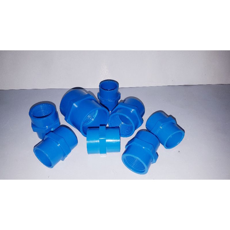 PVC BLUE MALE and FEMALE ADAPTER 1/2"1 1/4" Shopee Philippines