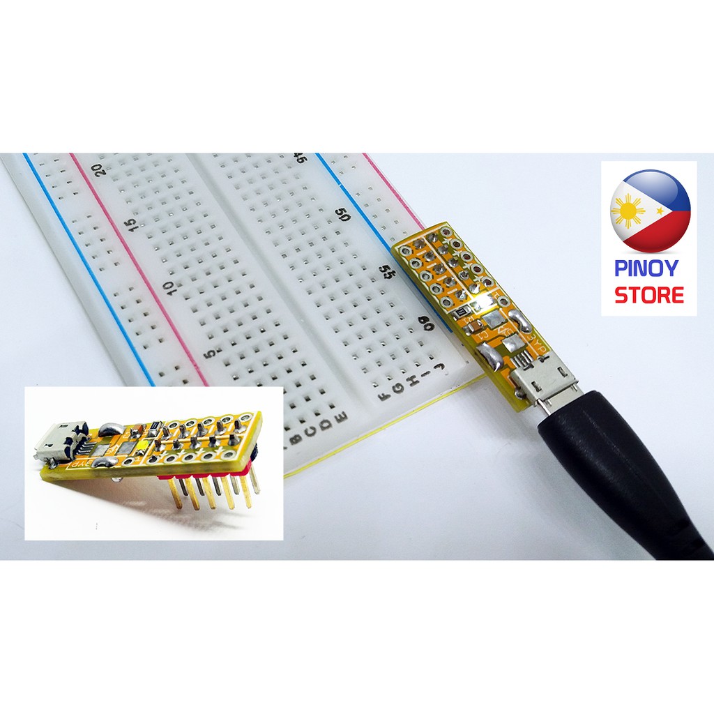 LC076 Kimat microUSB to Breadboard Adapter module for USB breadboard