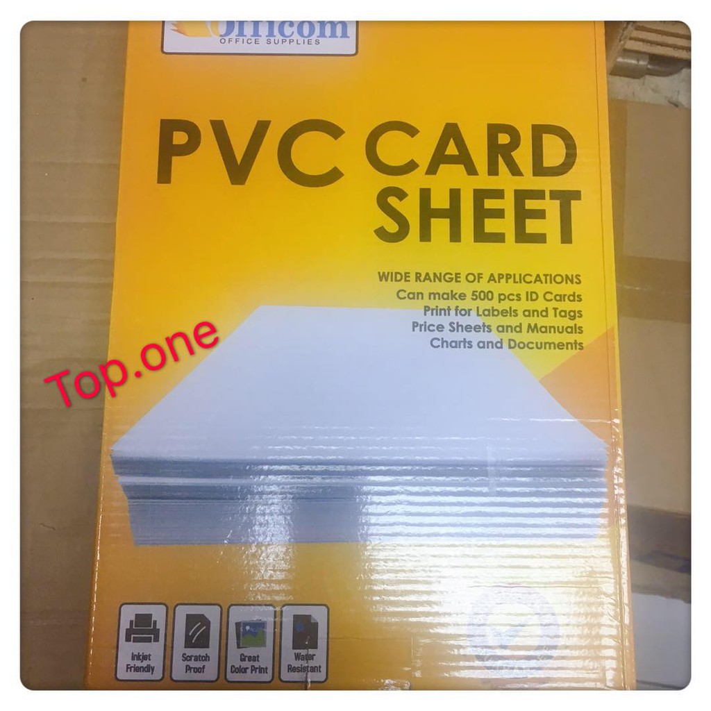 pvc(50sheets)A4 printing sheet for ID making Shopee Philippines