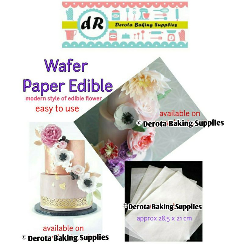 Wafer Paper Edible Cake Flower Paper Edible Paper Flower Material
