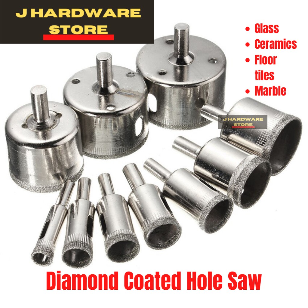 Diamond Coated Hole saw Drill Bit for Glass, Ceramics, Floor Tiles, Marble Hole Opener Power