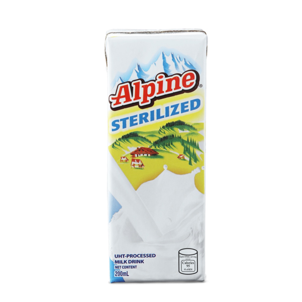 Alpine Sterilized Milk Drink 200Ml Shopee Philippines