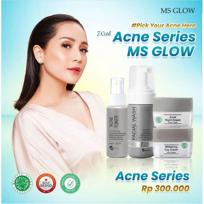 Package Of Acne II Acne With Blackheads MS GLOW. Shopee Philippines