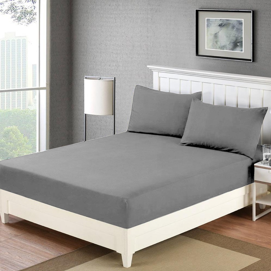 Linensfield 4in1 Bedsheet Set 1 Fitted Sheet, 1 Flat Sheet & 2