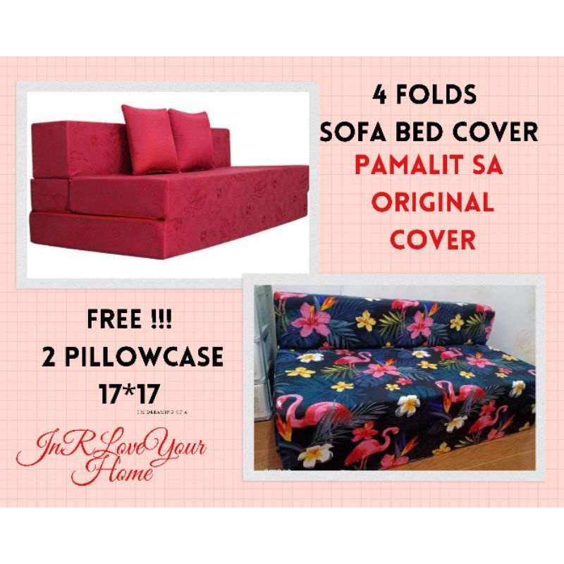 4 FOLDS SOFA BED FULL COVER PAMALIT SA ORIGINAL COVER FOAM NOT