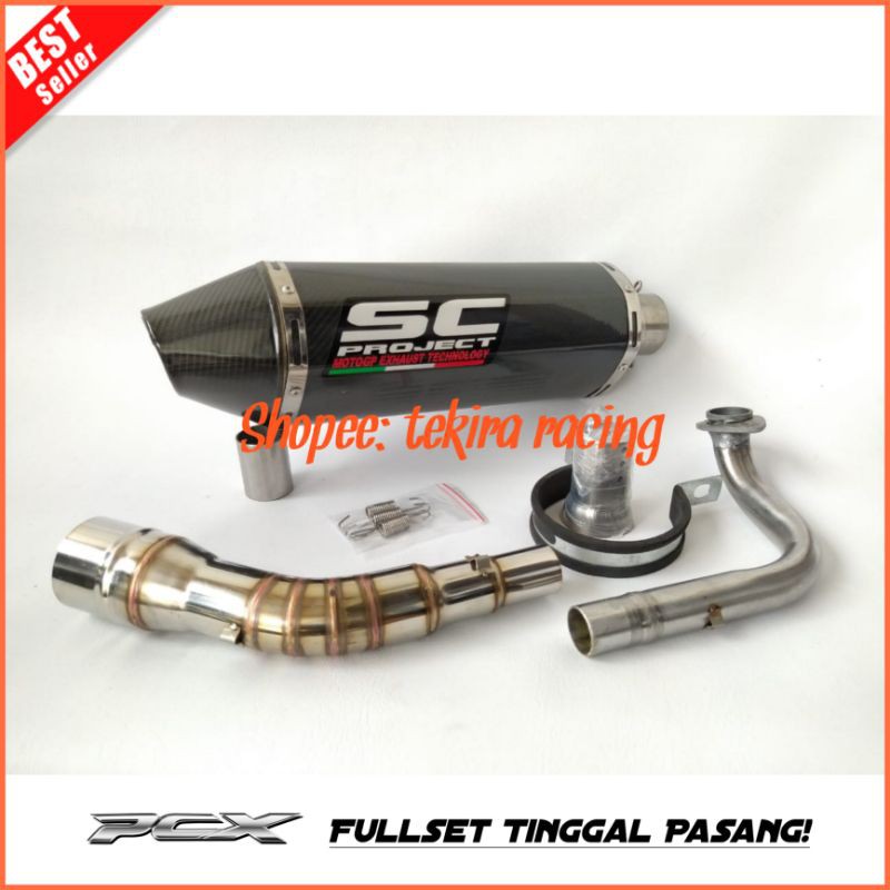 Racing Exhaust Sc Project Evo Carbon Pnp All New Honda PCX150 PCX160
