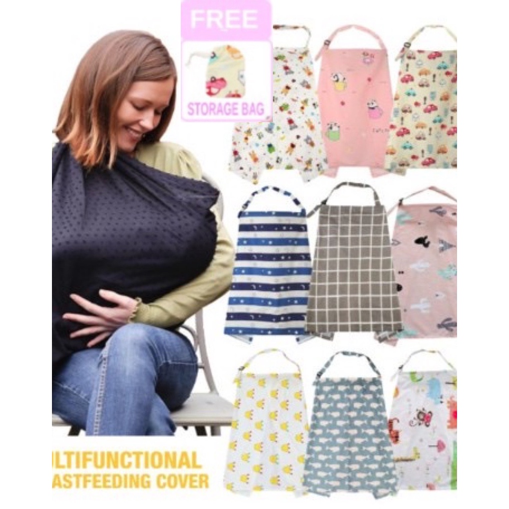 Breastfeeding Cover Adjustable Nursing Cover Baby Blanket Shopee