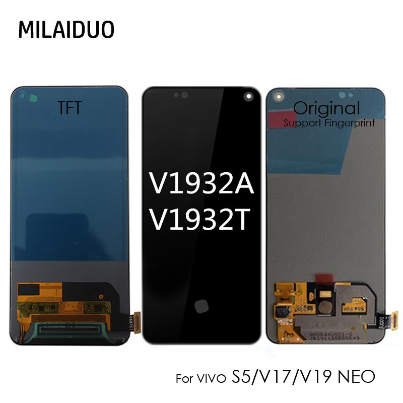 Original /TFT LCD For VIVO V17 (1919) / V19 Neo / S5 LCD Display Touch
