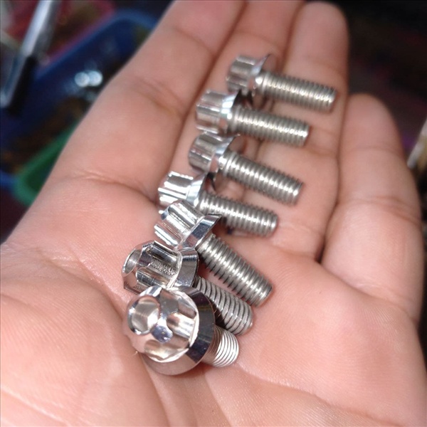 CNC 6x15 FLOWER WHITE BOLT(sold 1per piece) Shopee Philippines