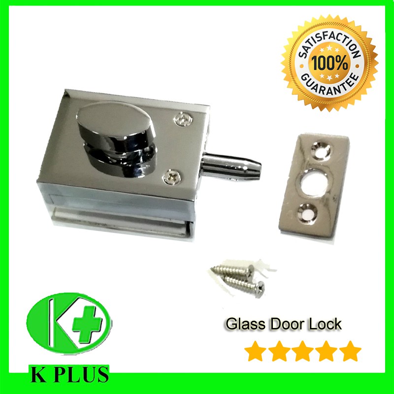 Glass shower door lock Single bathroom lock wall to glass kunci pintu