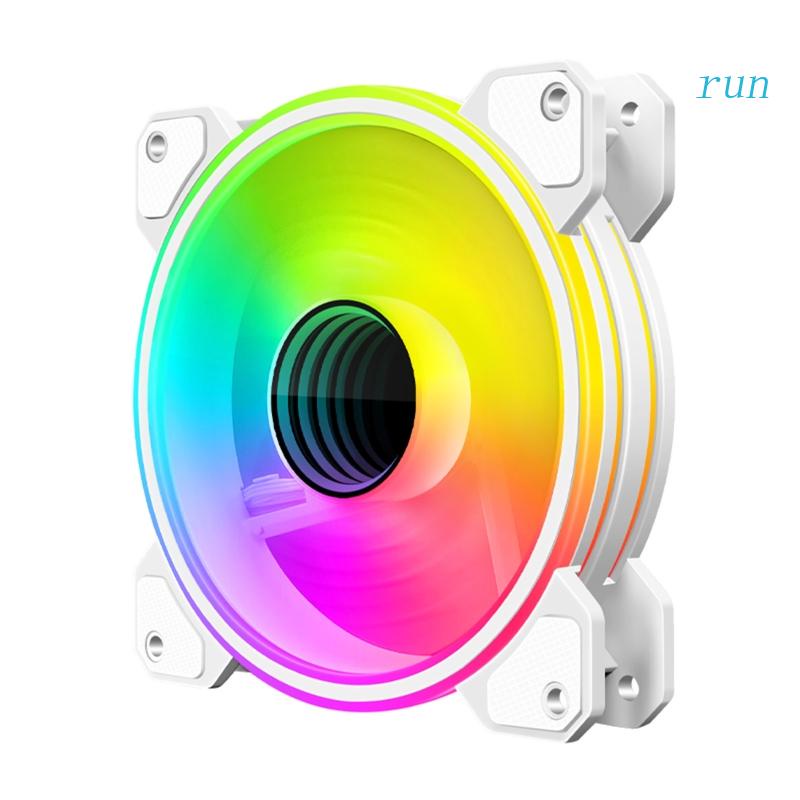 run PWM 4 Pin RGB 120mm PC Case Fan Quiet 12cm Cooling Fan Silent Computer CPU Cooler Fan SYNC