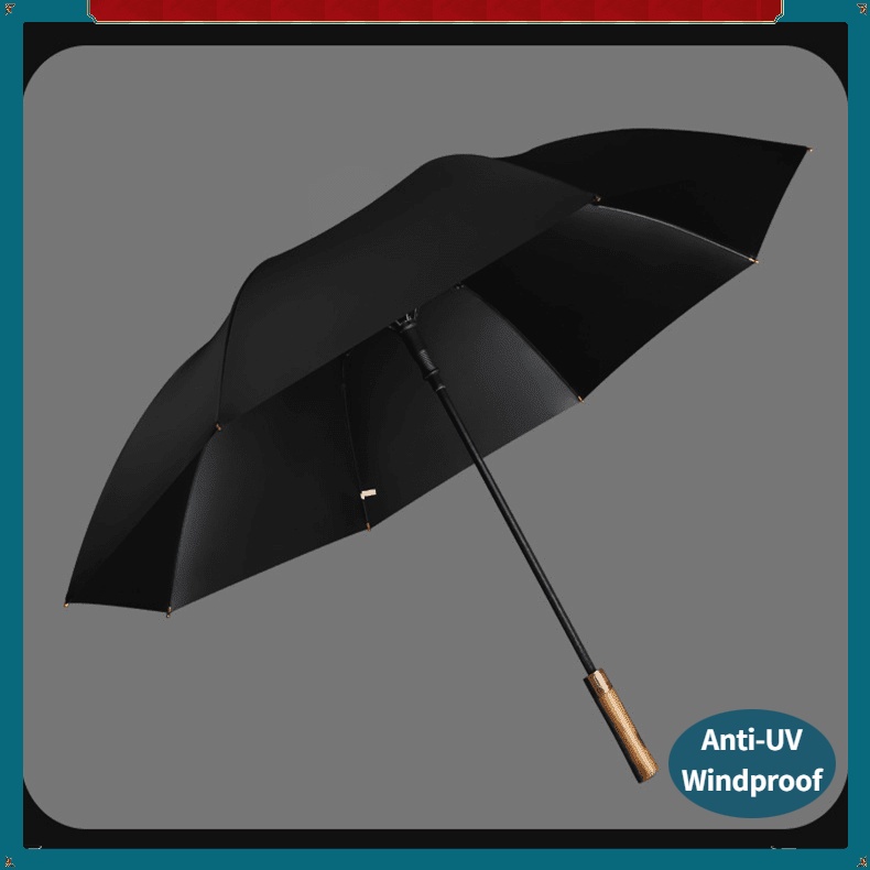 Umbrella ExtraLarge Wooden Handle Golf Umbrella Reinforcement Umbrella