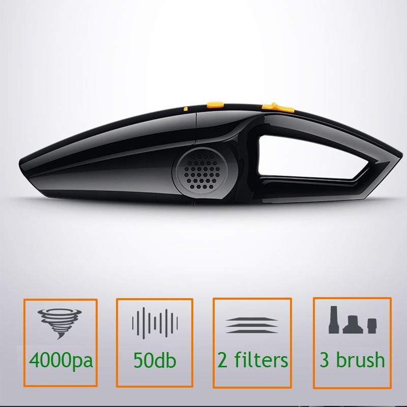 6000pa Car Vacuum Cleaner Wireless/Wired High Power 120W Car Vacuum
