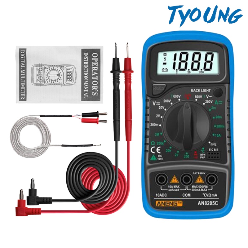 Digital Multimeter Electric Testers Ohmmeter Capacitance Meter YPHT