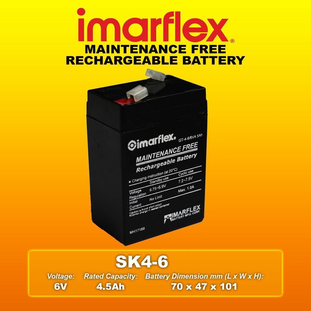 Imarflex Battery SK46 Shopee Philippines