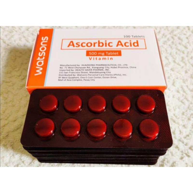 Watsons Ascorbic Acid 500mg Vitamin Shopee Philippines