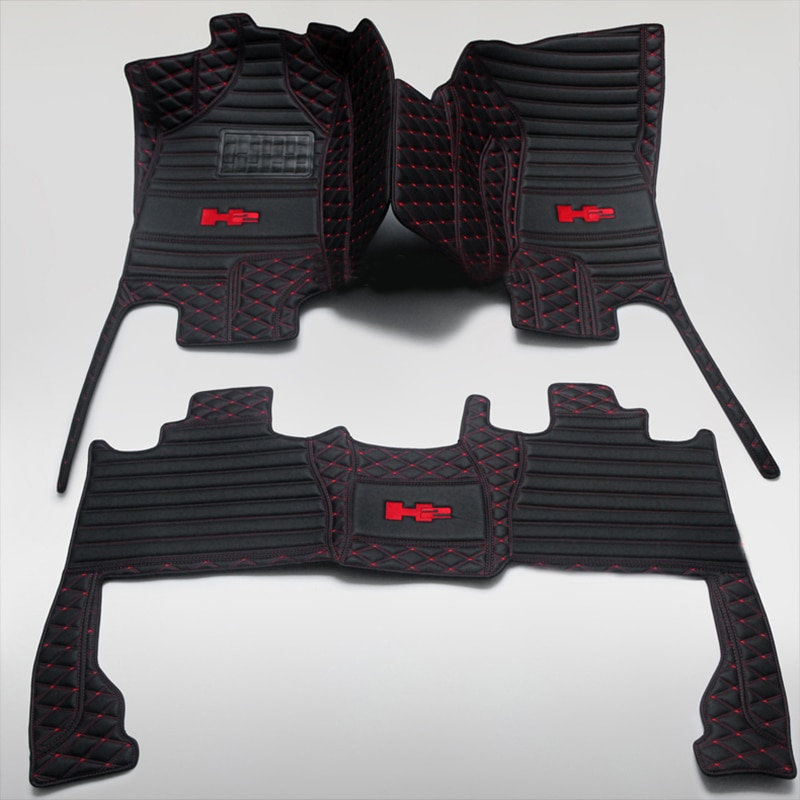 car floor mats Suitable for all models of logo Hummer H2 splice car