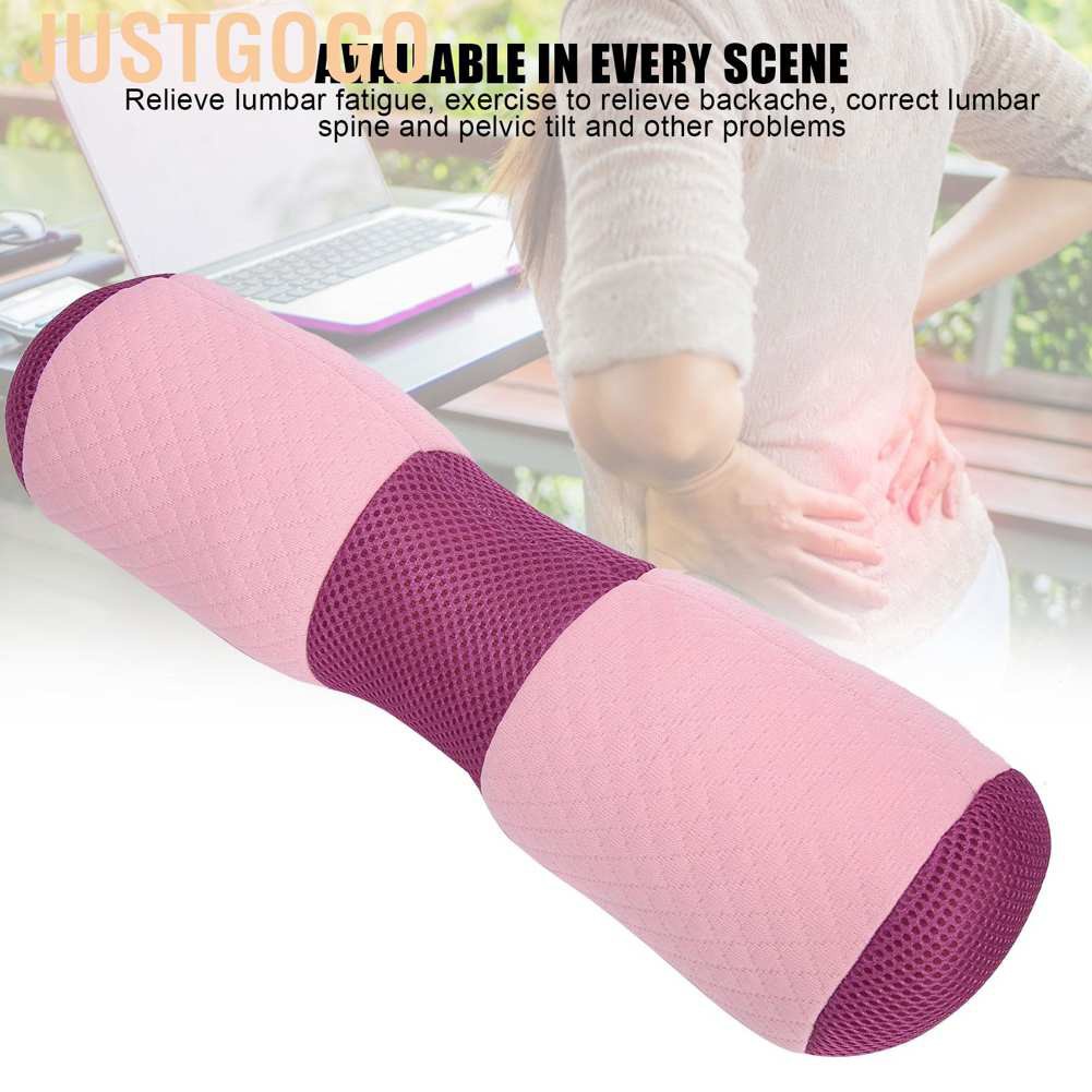 Justgogo Yoga Waist Pillow Lumbar Vertebra Pelvis Correction Bolster