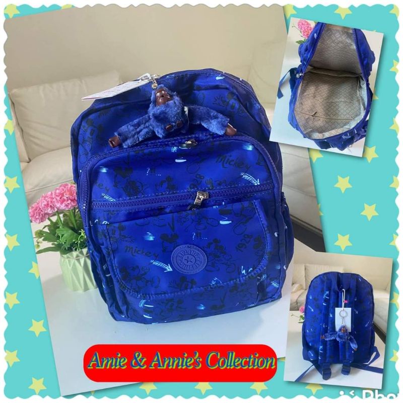 Kipling Blue Bag Pack (unisex) Shopee Philippines