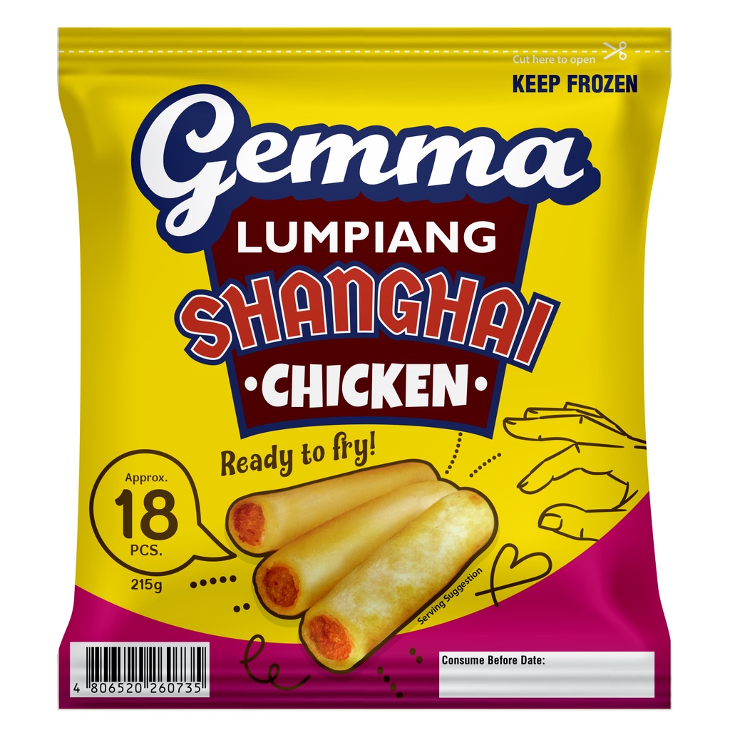 Gemma Lumpiang Shanghai Chicken 215g Shopee Philippines