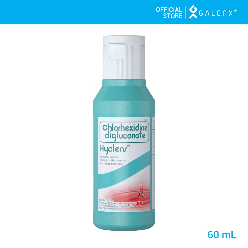 Hyclens Skin Cleanser 4 Chlorhexidine digluconate 60 mL and 1 Liter