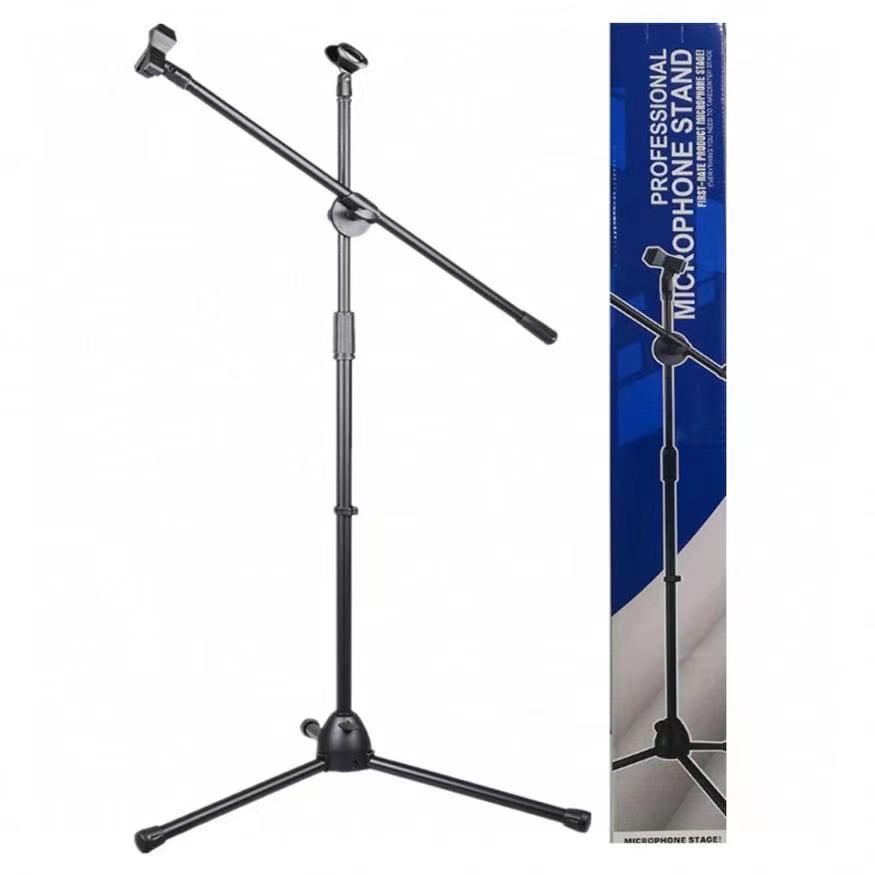 Microphone Stand, High Quality Heavy Duty Adjustable Collapsible Tripod
