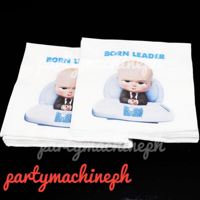 20pcs Boss Baby Table Napkin / Tissue Shopee Philippines
