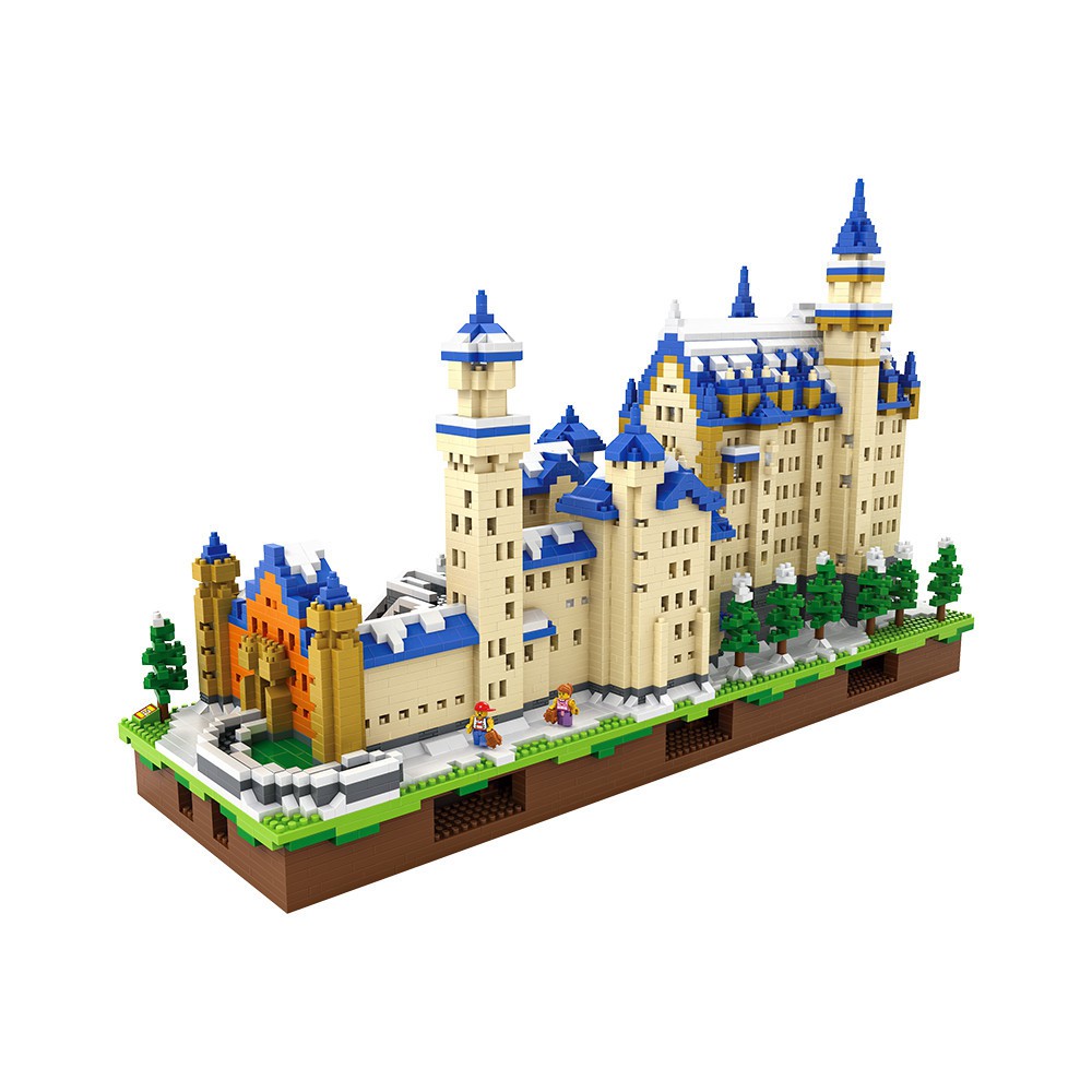 LOZ Diamond Blocks Neuschwanstein DIY Building Toys Swan Stone Castle