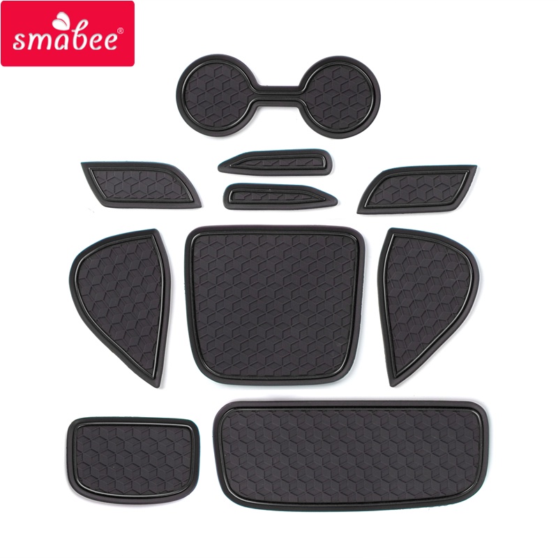 Smabee AntiSlip Gate Slot Cup Mat Fit for Toyota Yaris 2020 2021
