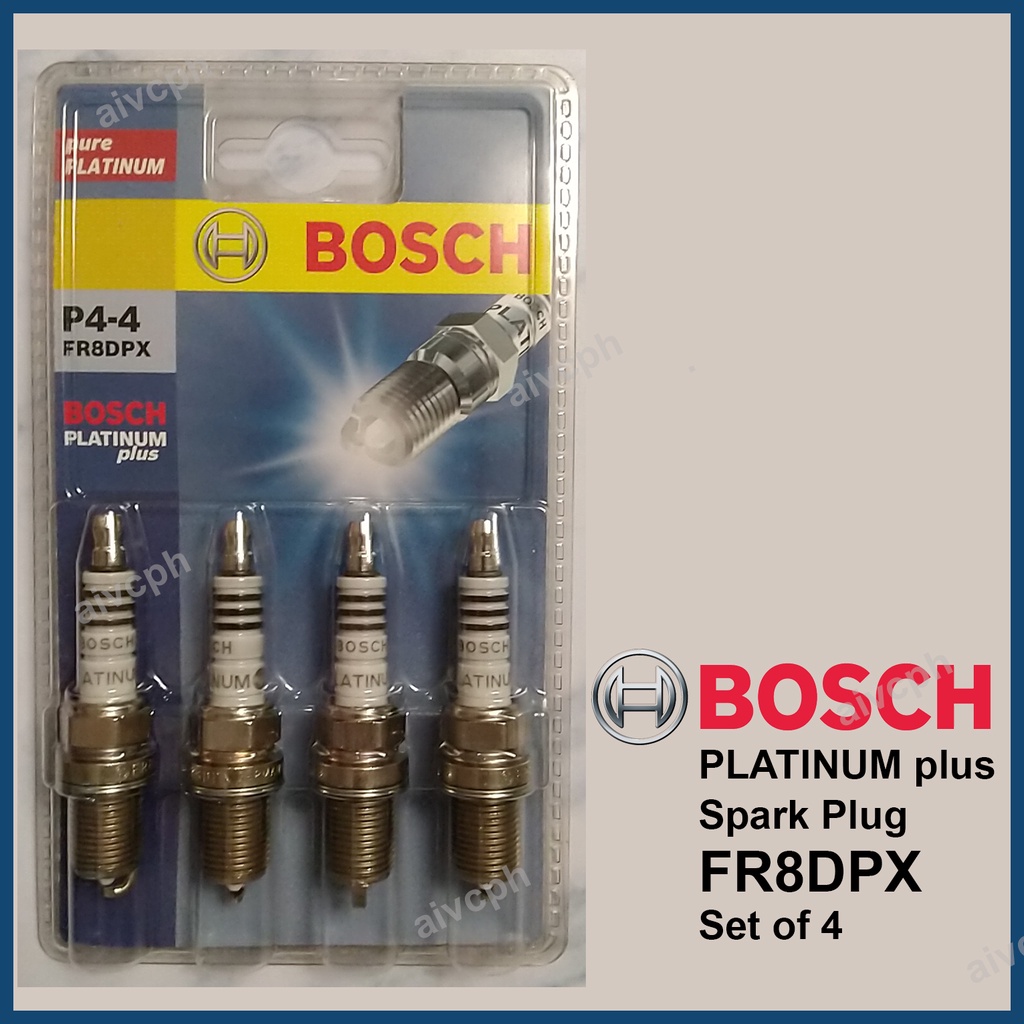 Bosch FR8DPX Spark Plug (Set of 4) Platinum Plus (CrossRef BKR5E11