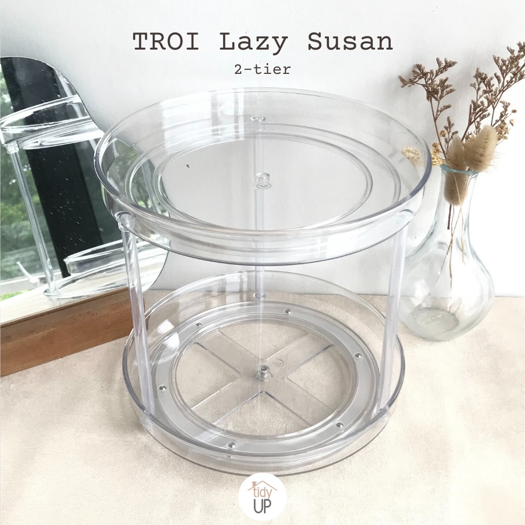 (Tidy Up) TROI Lazy Susan Spinning Organizer Turntable Storage Rack 2