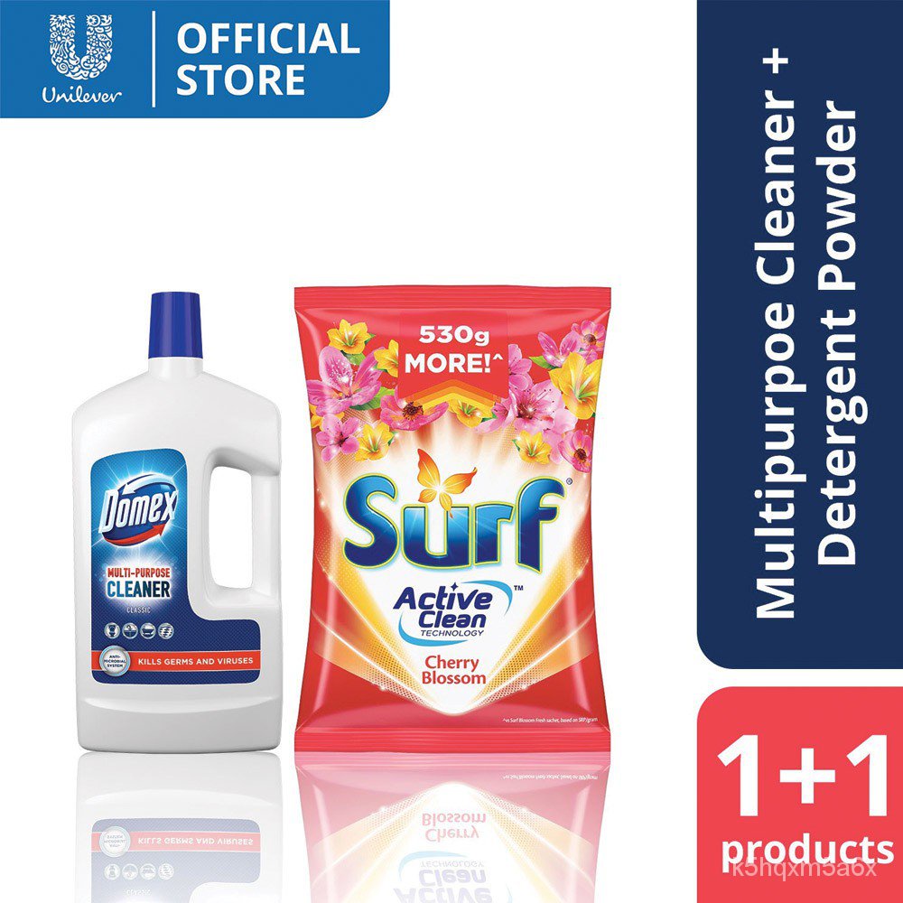 Domex MultiPurpose Cleaner Classic 1L Bottle + Surf Cherry Blossom